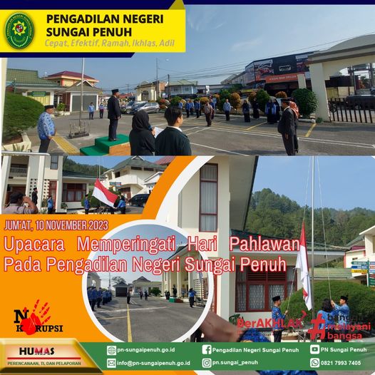 Upacara dalam Rangka Memperingati Hari PAHLAWAN